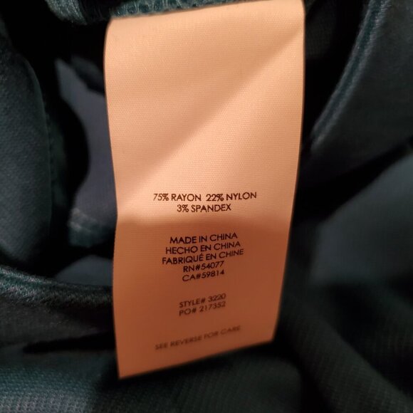 CAbi Sigourney Ponte Knit Pencil Skirt Teal 2 - Picture 4 of 4